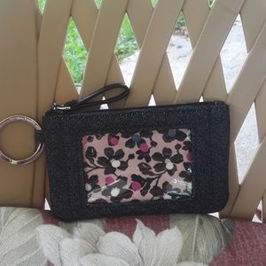 Vera Bradley Zip ID coin case